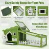 New A Cozy Safety House 62 Inch Wooden Rabbit Hutch With Pull Out Tray
