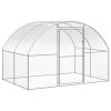 Outdoor Chicken Coop 9.8'x52.5'x6.6' Galvanized Steel